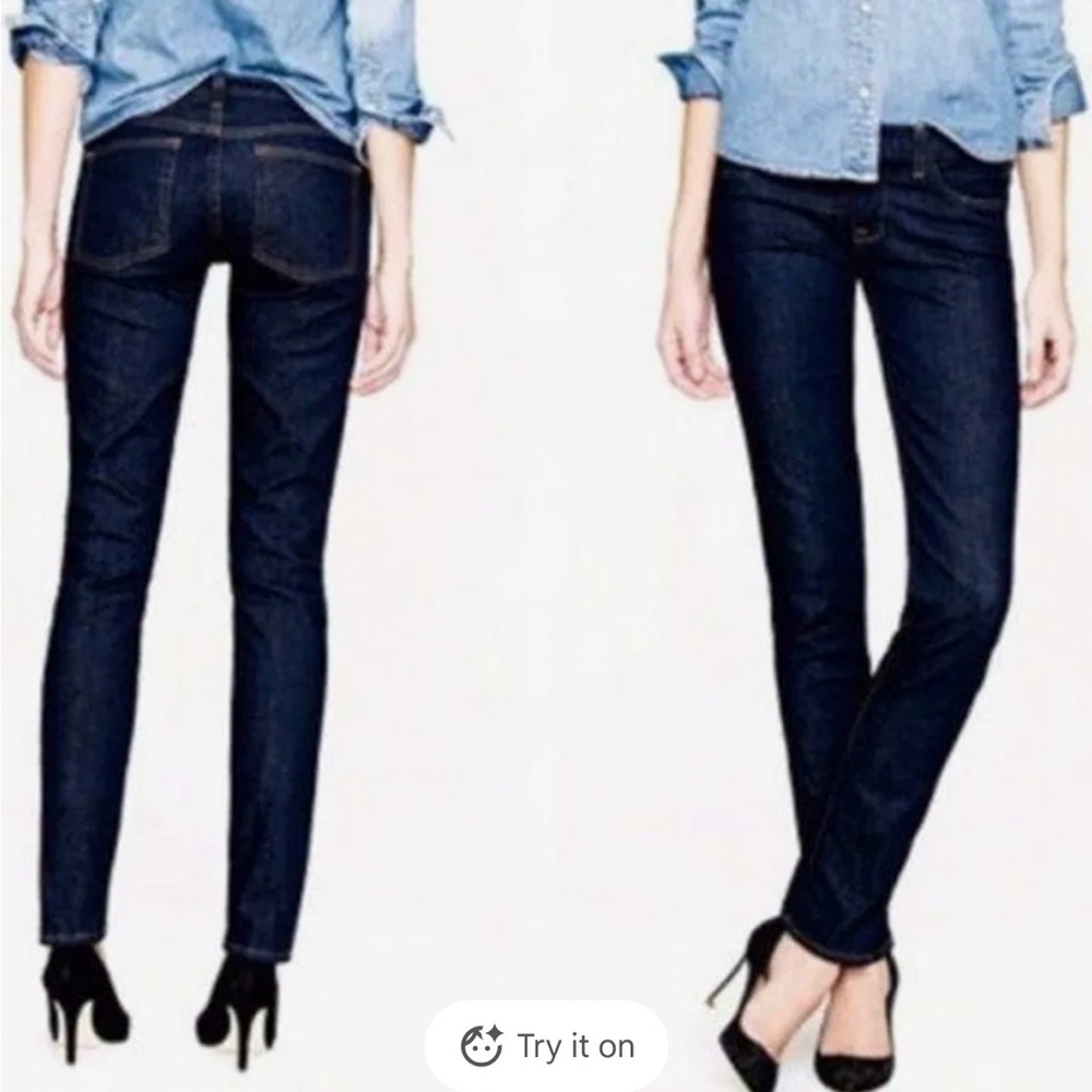 J. CREW Matchstick Straight Leg Jeans in Classic Rinse Women’s Size 28 Tall